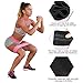 ZJTL Resistance Bands, Strength Booty Bands, Fabric Elastic Loop Exercise Bands, Fitness Hip Bands for Legs and Butt - with Workout Book & Carry Bag (Set of 3)