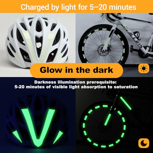 Image of High Brightness Glow in the Dark Tape for Safety Marking, Art Craft DIY, Halloween Deco and Party Accessories. Non-Toxic Adhesive, Waterproof Rechargeable Luminous Tape (1 in X 30 ft)