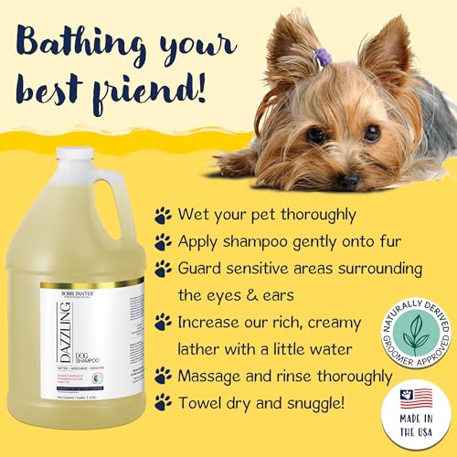 Image of Bobbi Panter 2-in-1 Dog Shampoo & Conditioner for Shedding - Detangling Natural Formula Reduces Shedding & Tangles, Softening, Tear-Free, 10:1 Concentrate, Made in USA, 1 Gallon