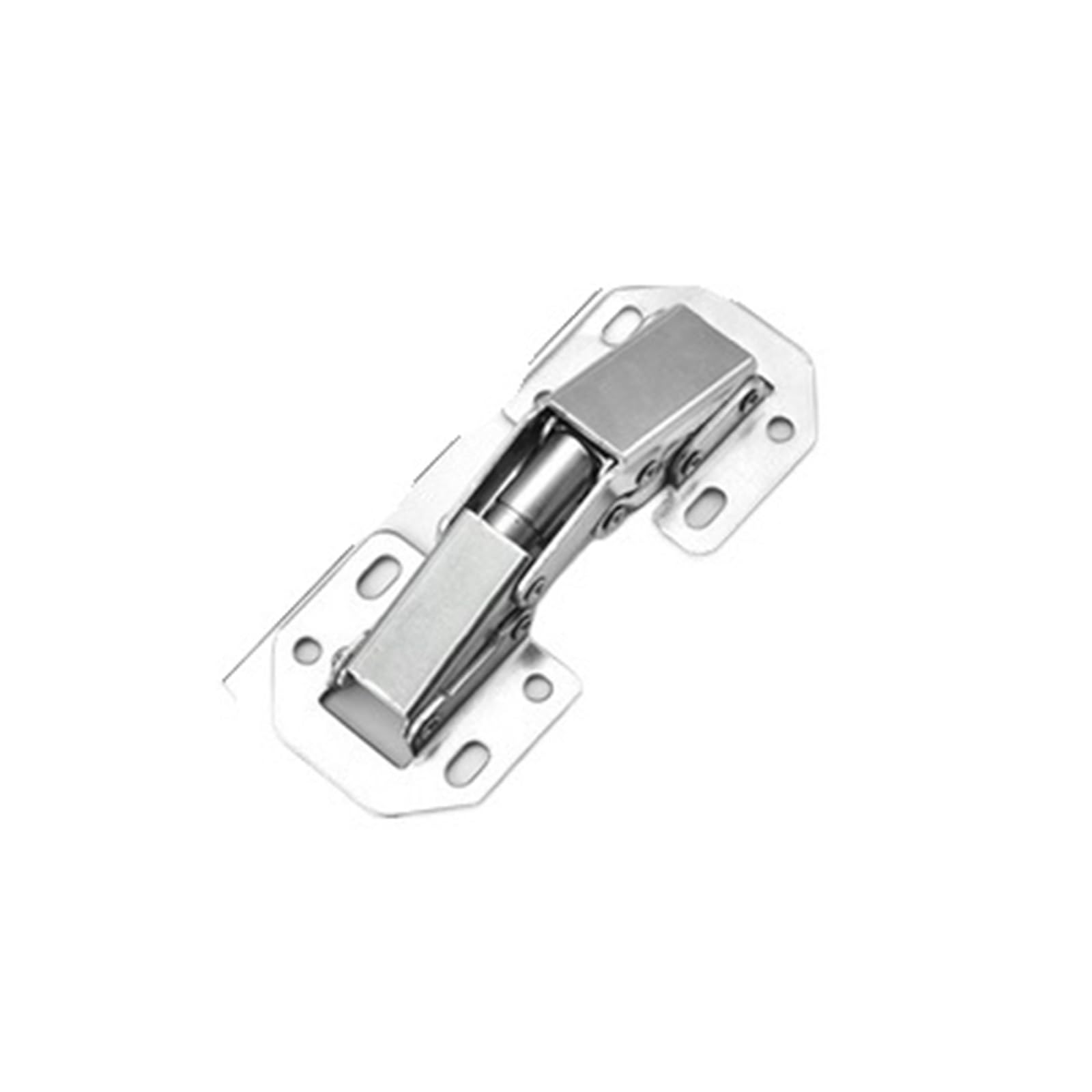 Kdhcvkz 4In Regular 4Pcs No Drilling Surface Mount Spring Cabinet Hinge Furniture Hinge(4In Regular)