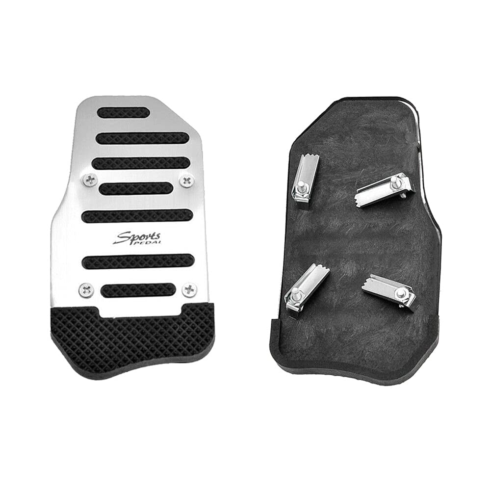 Juego de 2 pedazos de acelerador de gas y pedal de freno para coche de transmisión automática universal