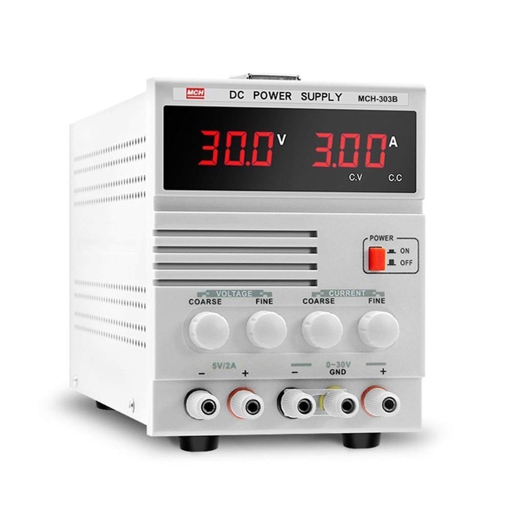 Fuente de alimentación lineal MCH 303B Ajustable de 30 V 3 A CC para reparación de teléfonos móviles y portátiles con pantalla Digital Equipo de Laboratorio electrónico (220 V)