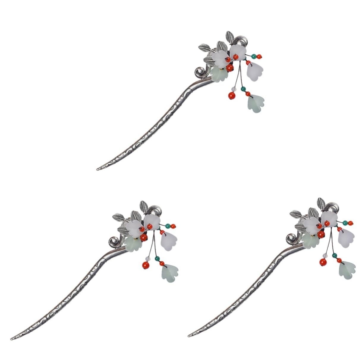 Épingle à cheveux rétro fleur résout le problème des chignons lâches - 8