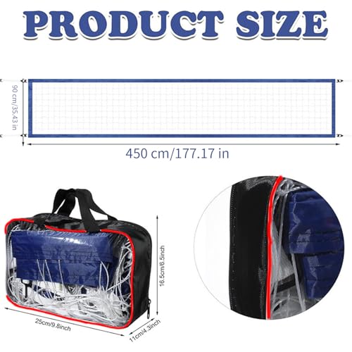 Filet de volley pour piscine avec sangle réglable extérieure - 5