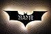 LEON-FOLIEN® Batman 3D Name (2 Schriftarten) LED Deko Fledermaus, personalisiert mit Wunsch Namen Lasergravur Schlummerlicht Nachtlicht Abendlicht Schlafzimmer Wohnzimmer Geschenk #B3