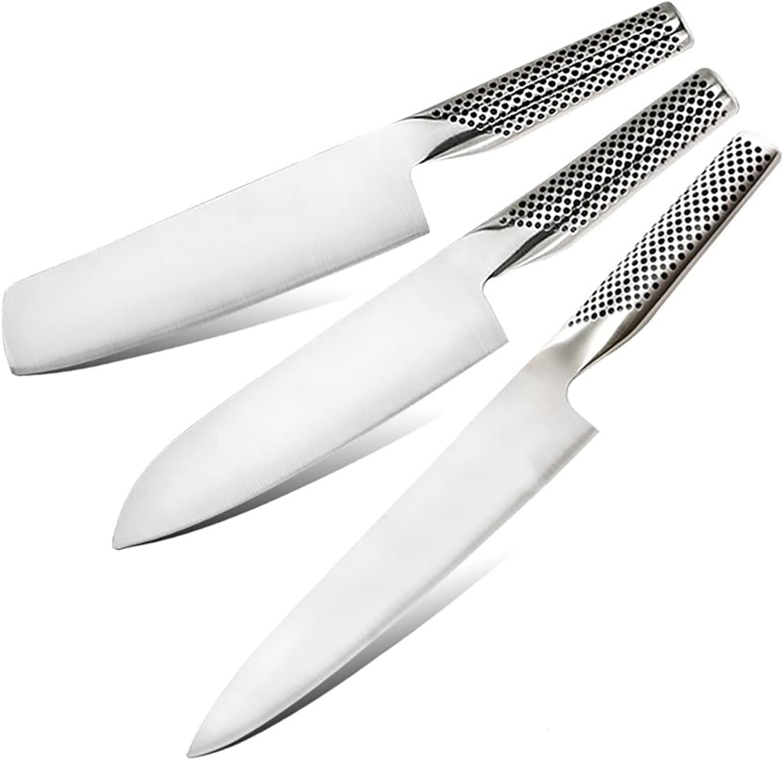 Set Cuchillos Cocina 3 Piezas Acero Inoxidable