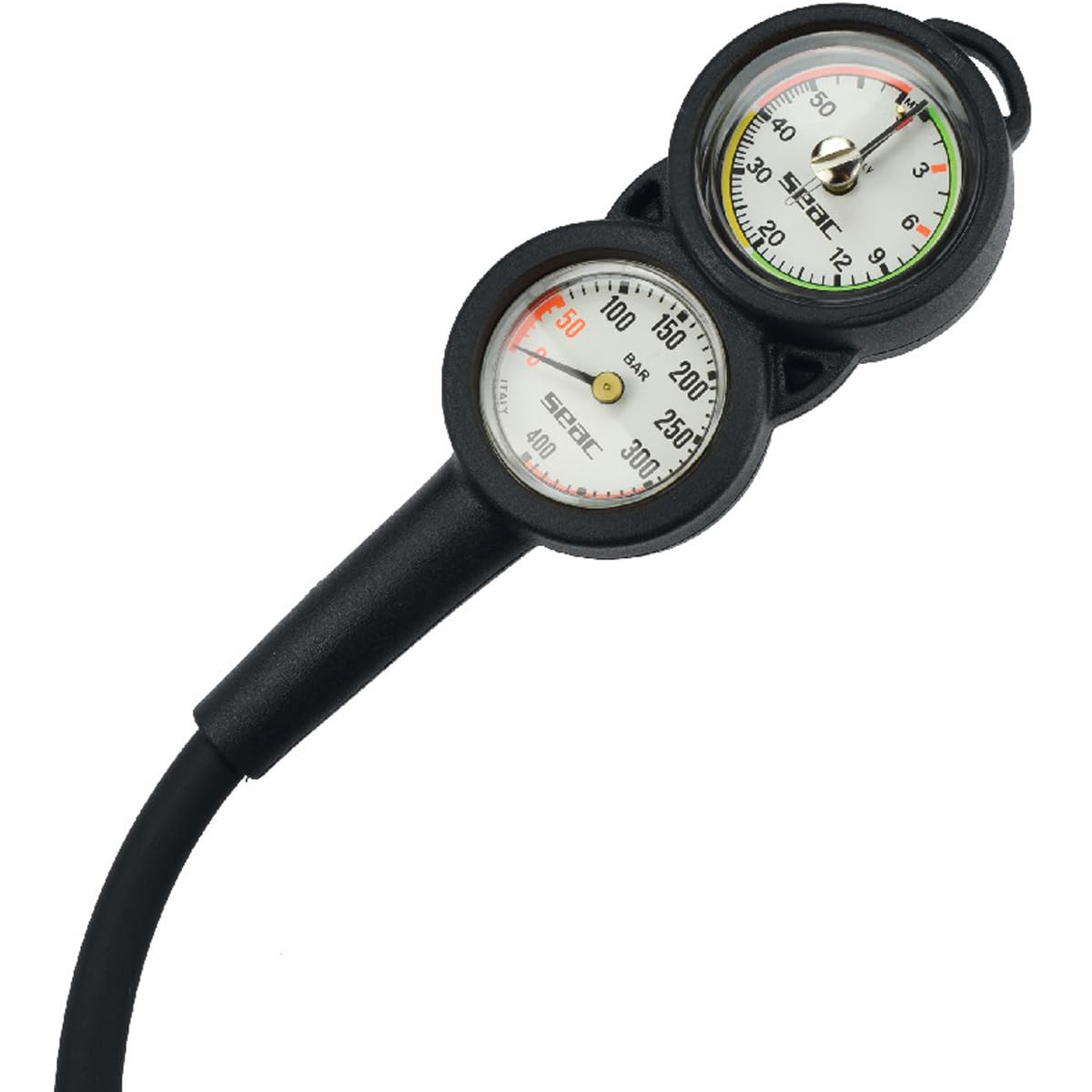 SEAC Consola 2 Spg y medidor de Profundidad, Negro/Rojo, Negro/Rojo