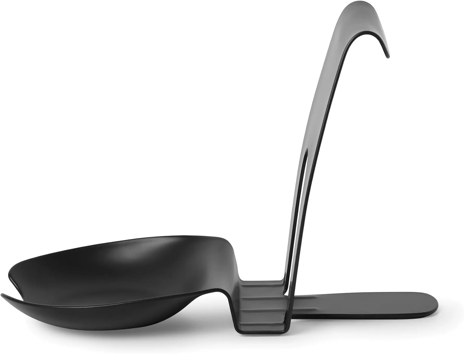 Spoon Rest and Pot Lid Holder Black Metal