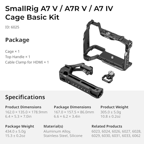 Image of SmallRig Camera Cage Basic Kit Sony A7 IV / A7 RV / A7 V