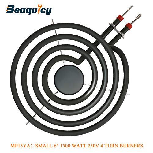 Mp22Ya Electric Range Burner Element Unit Set By Beaquicy - Replacement For Ken-More Whirlpool May-Tag Hardwick Norge Ranges/Stoves - Package Include 2 Pcs Mp15Ya 6" And 2 Pcs Mp21Ya 8" #TOP3