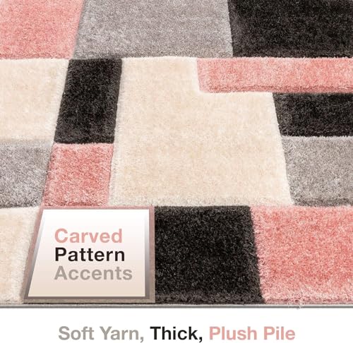 Image of Carpet for Living Room 6x8 feet, Bedroom and Hall Handmade Microfiber Cozy Soft and Fluffy Shaggy Area Rug with 2 inch Thick Anti Skid Carpet Rug2