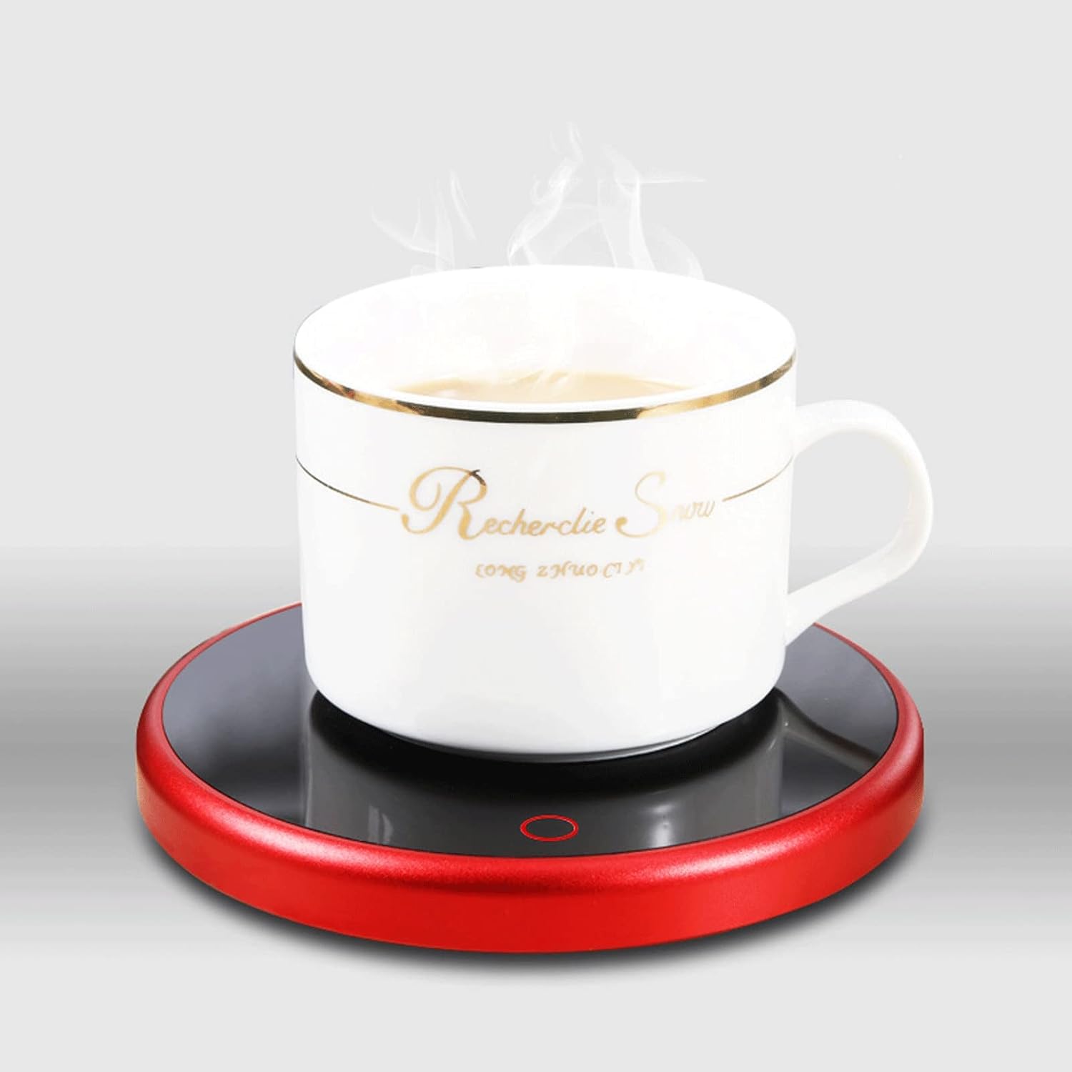 Cup Warmer Heating Plate 55 Degree Constant Temperature Ceramic Heating Cup Mat Heat Preservation Base Heating Mat for Coffee Milk Tea (Color : A) (C) (B)