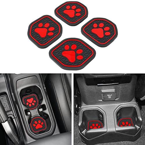 SENSHINE Cup Holder Coaster Inserts for Jeep Wrangler JL JLU Acce...