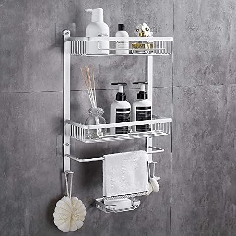 GRICOL Estante de Ducha con Jabonera y Pegatinas Cover