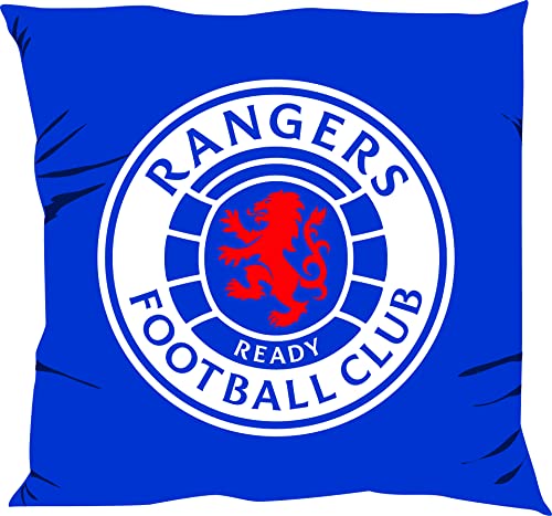 FOCO Rangers Crest Cushion - Blue Microfibre With Big Club Logo