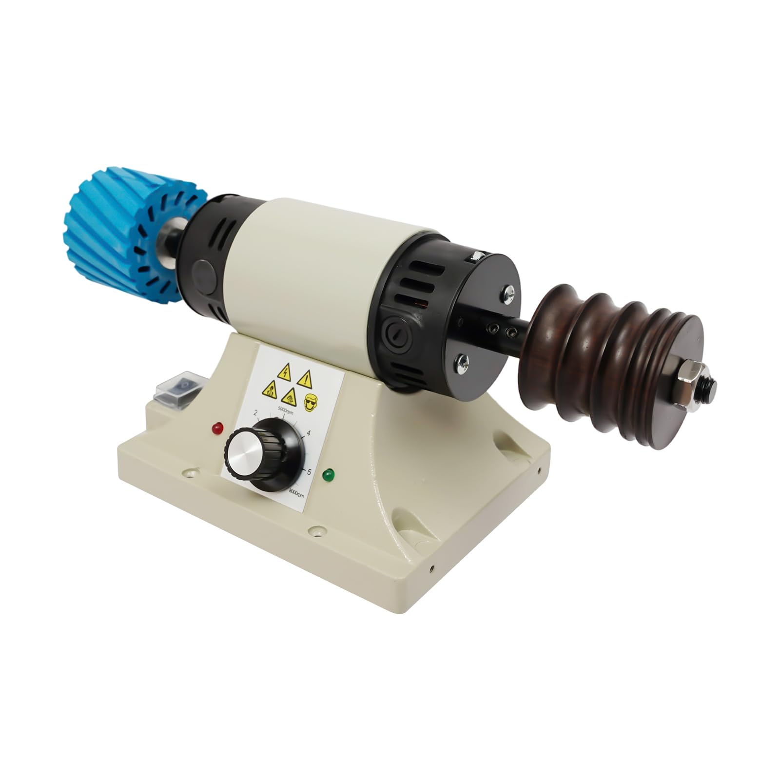 Pulidora de piel 350 W, lijadora de cantos, 0-8000 rpm, pulidora de piel, con 6 bandas de lijado, pulidora Edge para monederos, pulseras de reloj