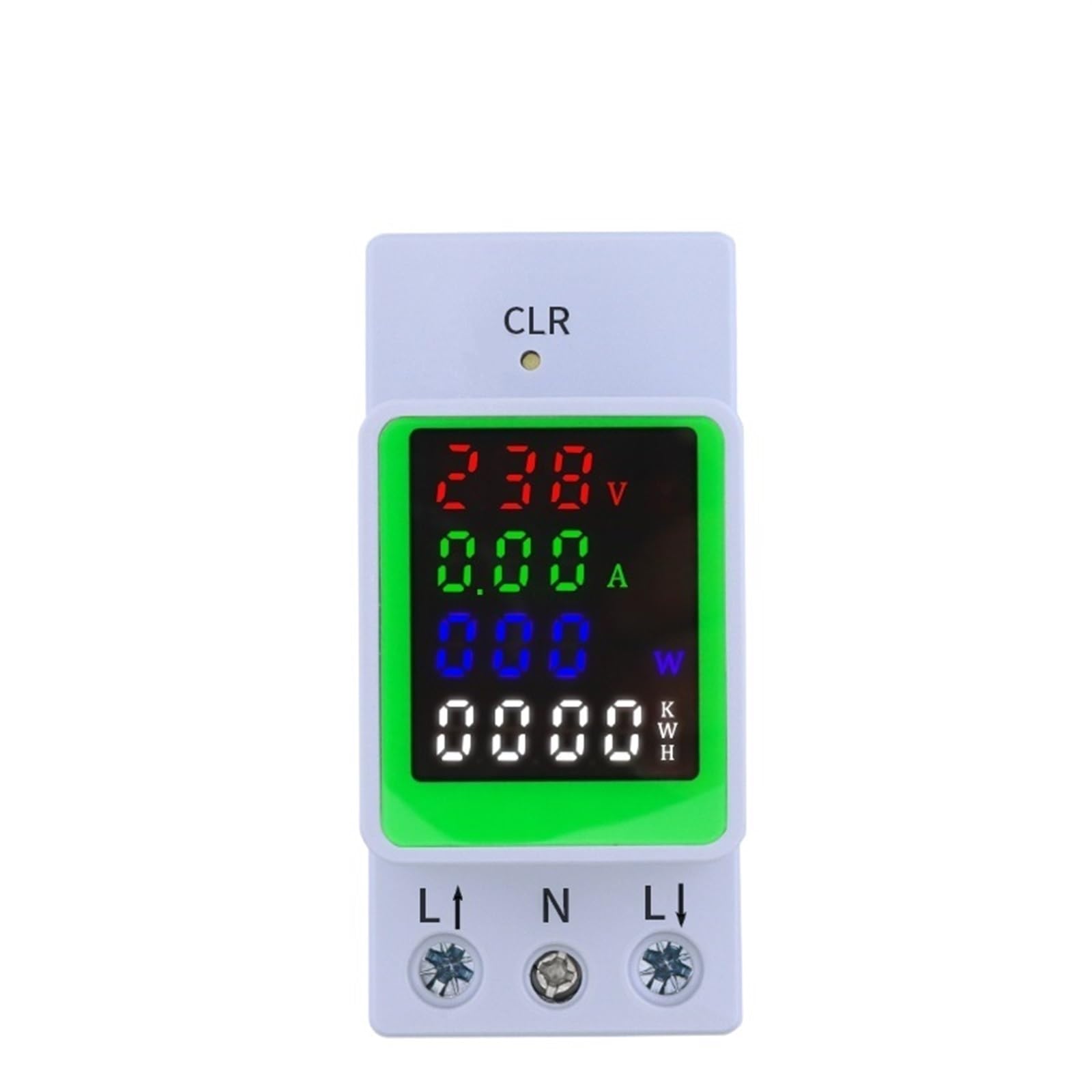 100A AC80-270V Voltage Current KWH Electric Energy Monitor Meter Volt AMP Voltmeter Ammeter Wattmeter din Rail(GBDQA-D)