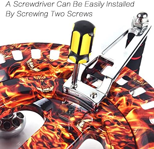 Kite Reel Kite String Winder 10.6in Large Anti-Reverse Lockable Kite Reel Winder Grip Wheel Tool Kite Flying Kits Professional Outdoor Kite Accessories (Color : B) - Image 4