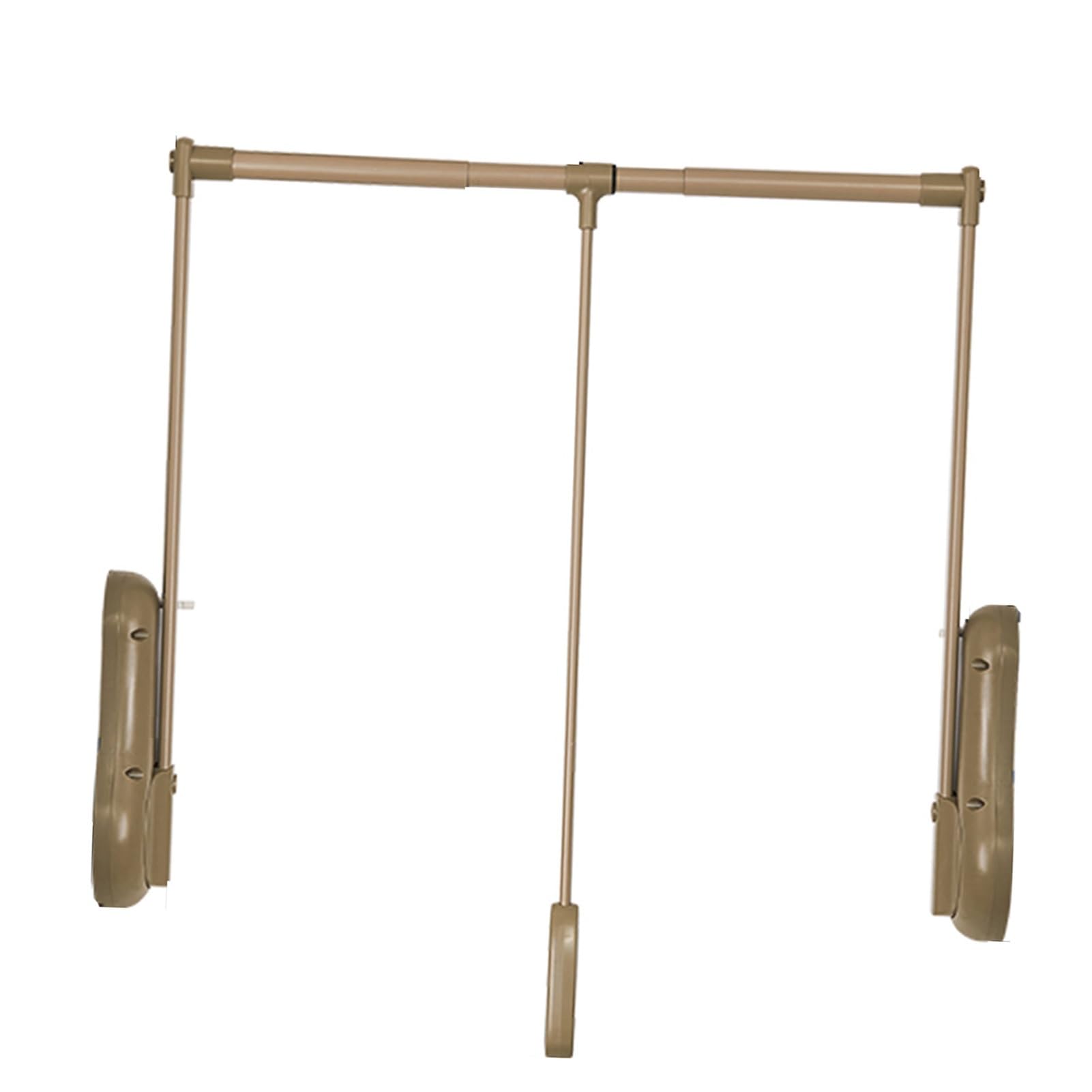 Tringle de penderie rabattable à double amortissement pour garde-robe