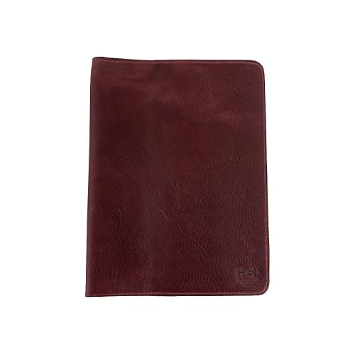 Hide & Drink, Funda de diario recargable de cuero rústico para Moleskine Cahier XL (7.5 x 9.75 pulgadas) con correa Tipico, artículos esenciales de