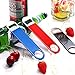 24 Pack Stainless Steel Flat Bottle Opener Bulk Heavy Duty Bartender Beer Openers Rubber Coated Beer Bottle Opener 7 Inch Beer Can Opener for Men Women Bar Kitchen Restaurant Party Supplies, 6 Colors