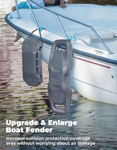 Image of KEMIMOTO Boat Fenders Boat Bumpers for Docking Upgraded Boat Fenders Bumpers, Fit for Bass Boat Jon Boat and Pontoon Boat