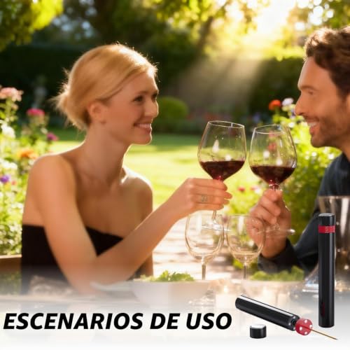 Miniatura 6 de Sacacorchos Presión Para Vino, Abridor De Vino Aire Comprimido Presión Para Abridor De Botellas Portátil Sin Esfuerzo, Accesorio De Vino Elegante Para Casa, Fiesta, Regalo