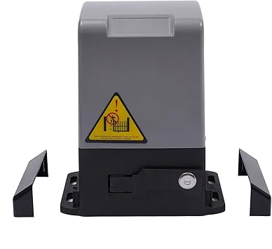 550W Automatic Sliding Gate Opener with 2 Remote Controls, Garage Roller Door Opener Electric Operator Automatic Motor Hardware Security System Kit for Sliding Gate Driveway 1200KG 6M Racks