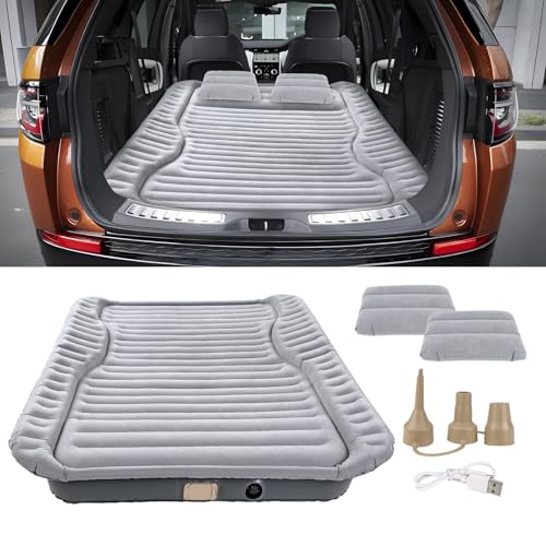 OPP ULITE SUV Air Mattress with Cordless Built-in Pump Fast Air Inflate, 6P Eco-Friendly PVC Flocking, Skin-Friendly Feeling, 5.5-inch Height Car/Camping Mattress for Mid/Large SUV, Minivan, Truck