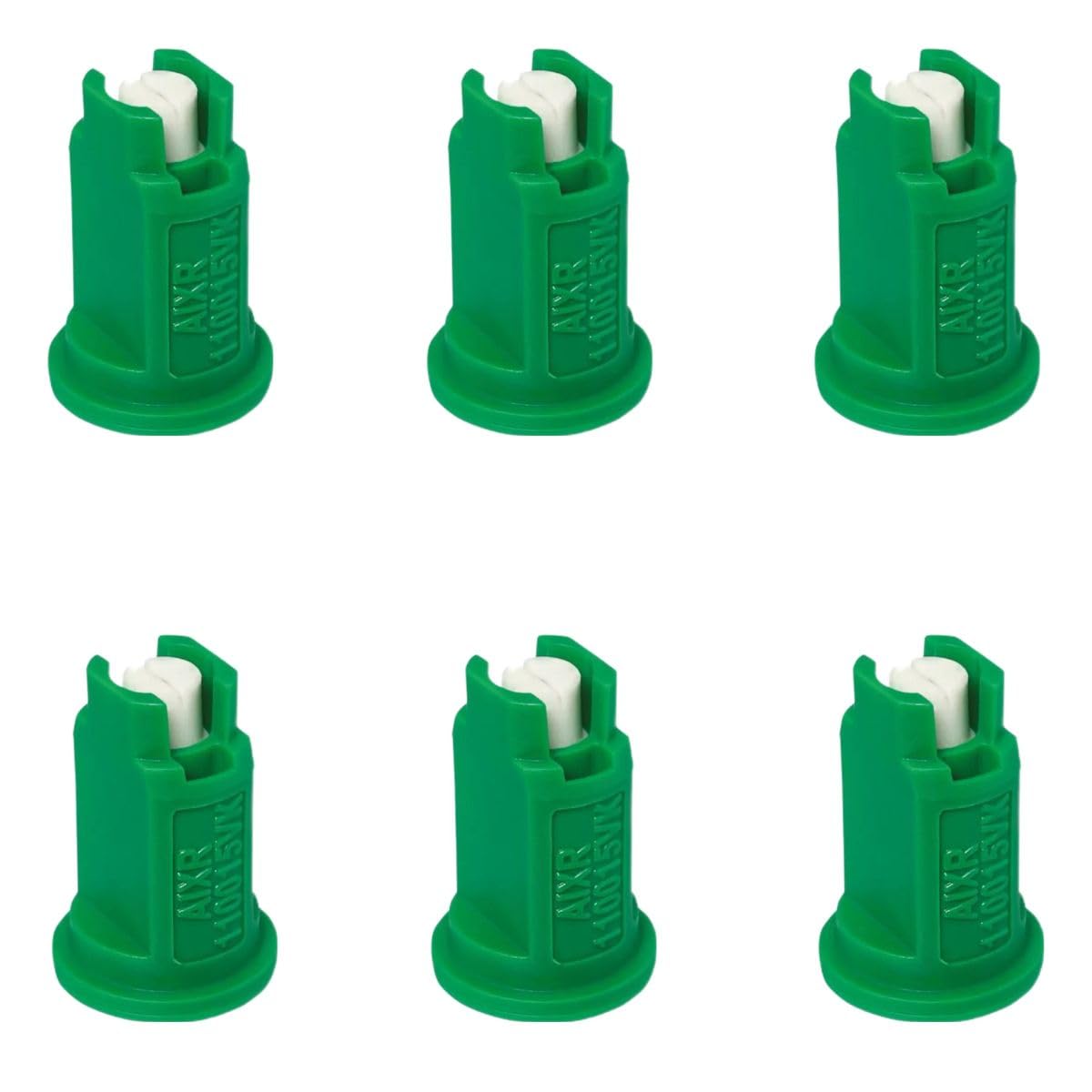 Pack of 6 - TeeJet Air Induction XR Flat Spray Tips Green 110° 0.15 GPM @ 40PSI Farmer Bob's Parts AIXR110015-VK