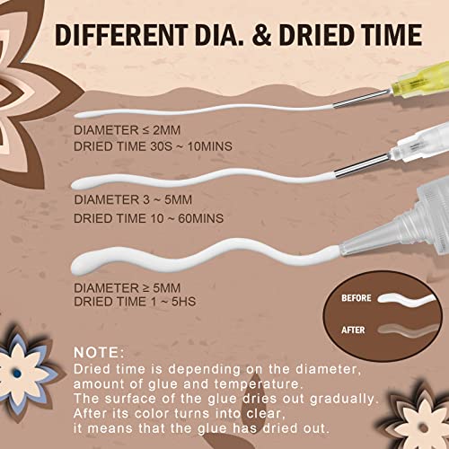 Obsede Craft Glue Dries Clear Art Adhesive 4Fl Oz/120Ml With Fine Metal Tip Bottle Applicator Kit For Diy Crafts Glitter Paper Card Decoupage Scrapbooking #TOP3