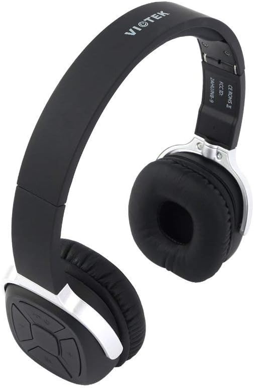 Viotek Ultra-Soft NB-9 Wireless Bluetooth Headphones with Mic Headset Up to 45 Hours Playback, Noise Reduction, and Bass Drivers