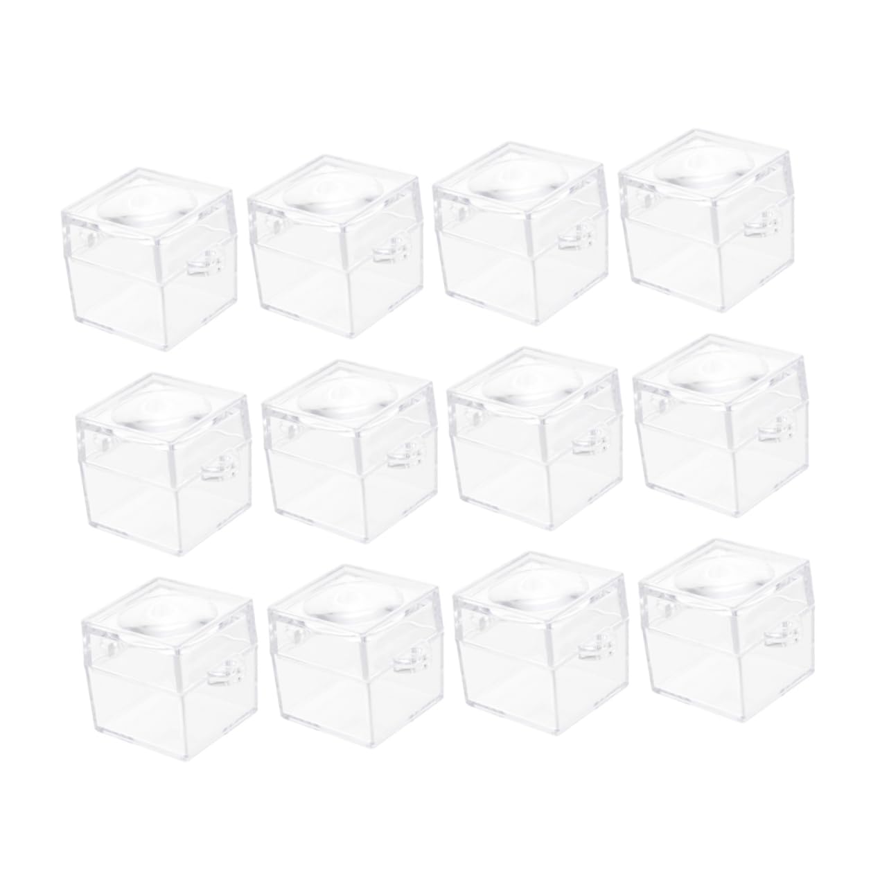 SOLUSTRE 60stücke Vergrößerungsboxen Für Insektenbeobachtung Hochtransparente Lupendose Mit Eingebautem Vergrößerungsglas Für Naturerkundung Und Lernzwecke
