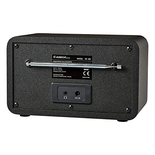 Albrecht DR490 Hybridradio mit Farbdisplay, 27490, Internet, DAB+, UKW, Radiosteuerung via App, Farbe: schwarz – Bild 5