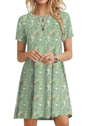 Image of POPYOUNG Women's Dress Fall Outfits Casual Midi Sundress