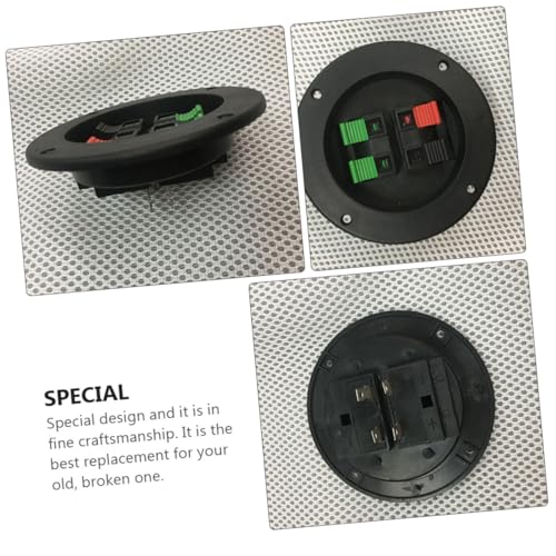 Conector de terminal de altavoz de 4 piezas negro accesorio práctico para cajas acústicas 3