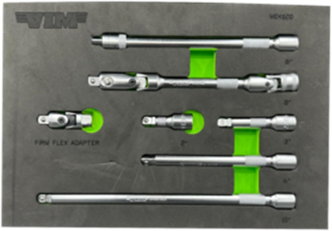 VIM Tools 7 Piece 3/8 Inch Drive Master Extension Kit