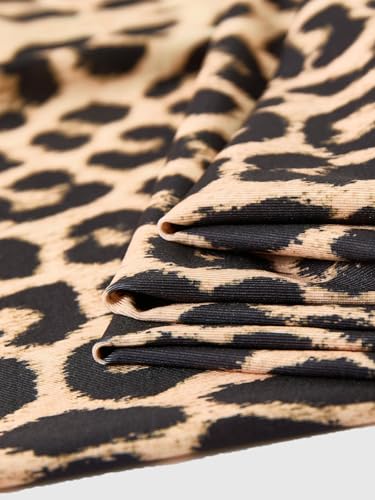 Women's Leopard Print Maxi Skirt High Waisted Bodycon Going Out Party Skirts4