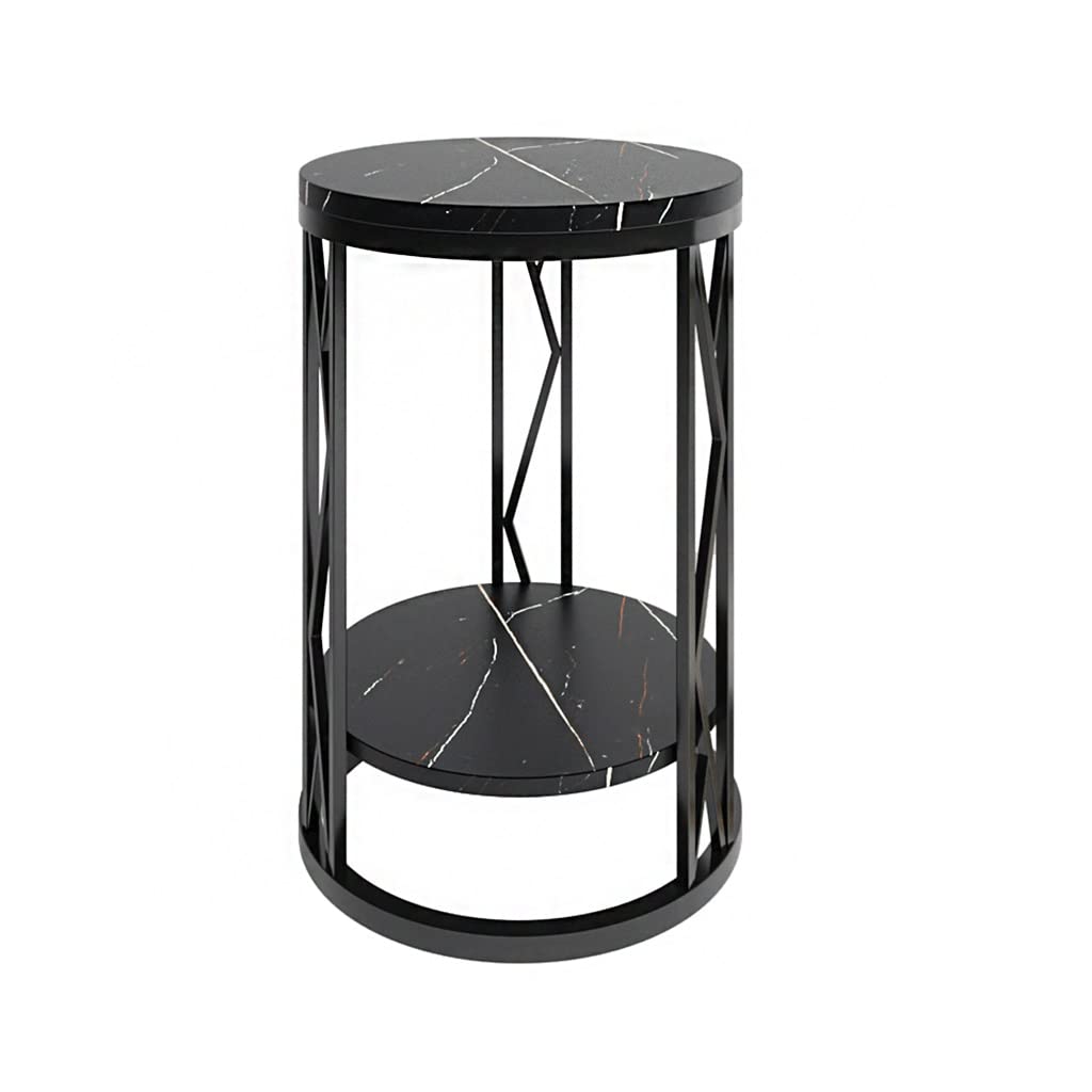 Table de nuit de chambre design TUSUOD, petite table ronde pour salon et lit