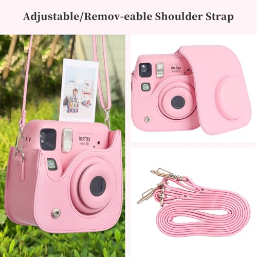 Funda protectora de cuero PU para cámara Instax mini SE/7+ miniatura 4