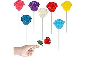 Nostalgic Floral Delight: Charming Roses Lollipops