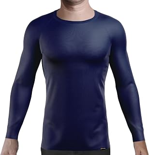 Camisa Térmica Segunda Pele AD Store Proteção Uv+50 Azul Marinho