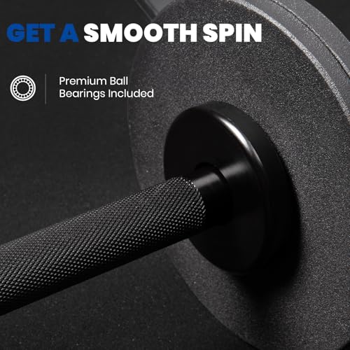 LIONSCOOL 16"Loadable Dumbbells Pairs, Olympic Dumbbell Bar/Handle for Strength Training, Compatible with 2’’ Standard Plates - Image 6