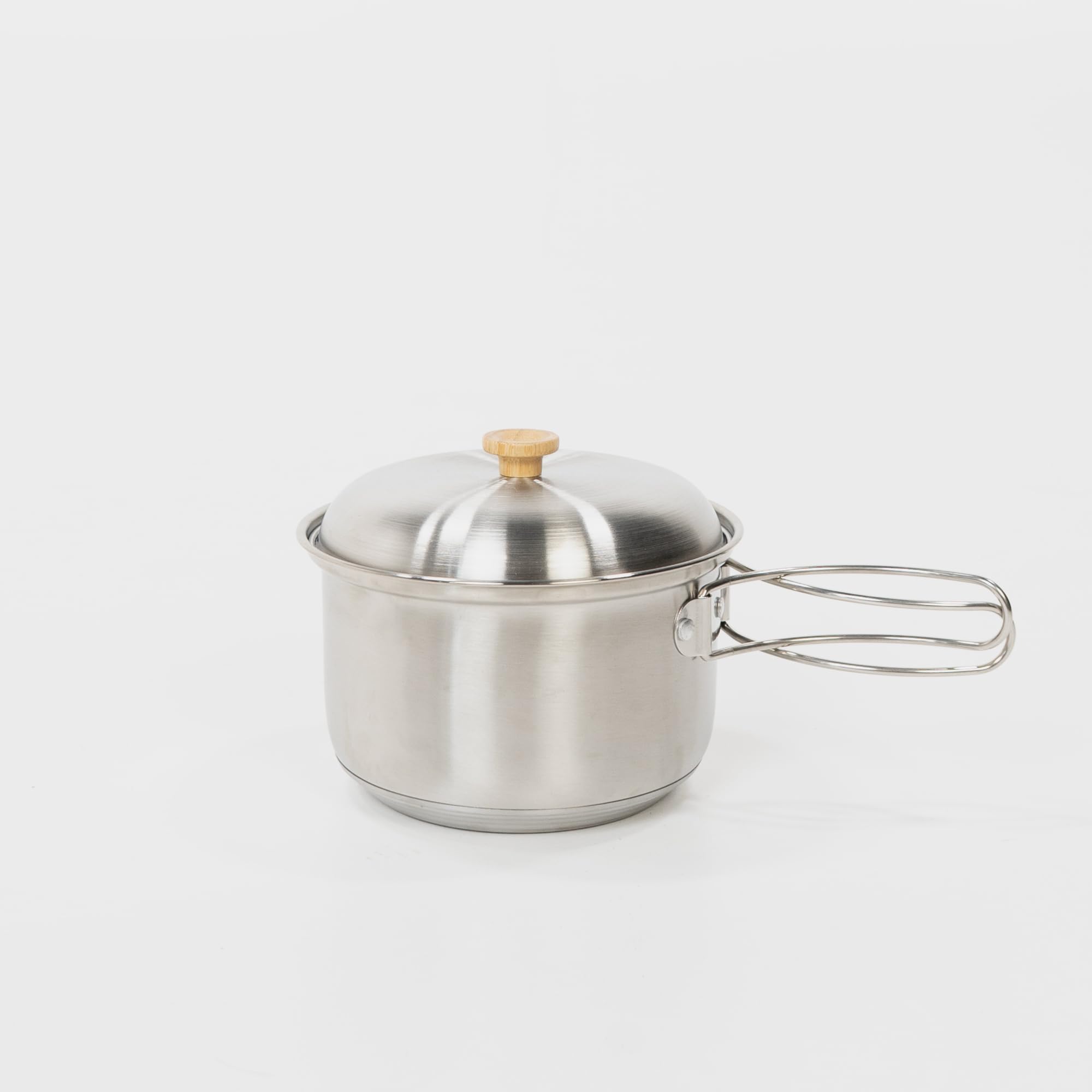 BOXIO - Cookware : poêle de camping et casseroles en acier inoxydable Vaisselle de camping avec poêle, bouilloire et casseroles idéales pour la cuisine de camping, le réchaud à gaz ou le réchaud de
