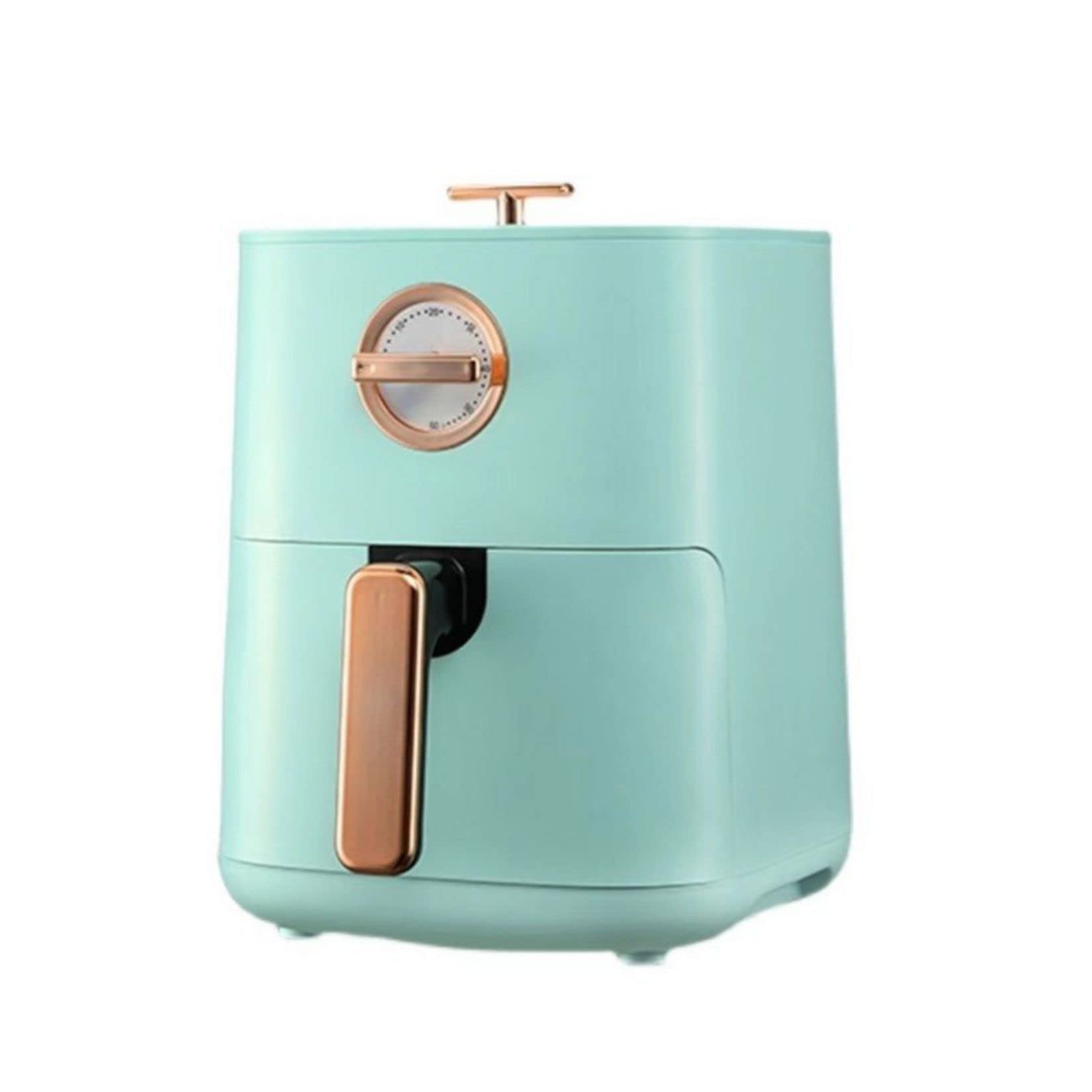 Frytownice powietrzne 5 l Kompaktowe frytkownice powietrzne 1200 W Piekarnik zapobiegający przywieraniu z szybkim obiegiem powietrza Ustawienie maks. 200 ℃ Bezolejowa frytownica Niski poziom hałasu,
