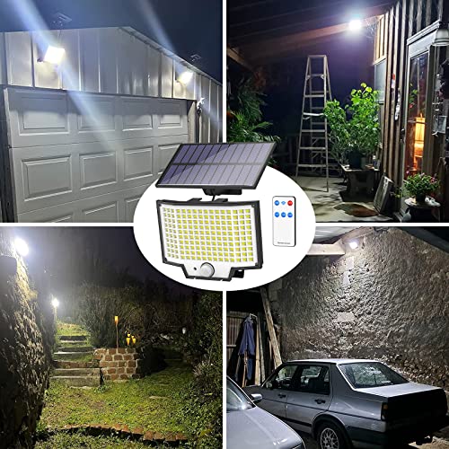Engrepo Solar Lights 160 Led Wireless Waterproof Solar Flood Light Security Motion Sensor Light Luces Solares With 16.5Ft Cable For Deck, Fence, Patio, Front Door, Gutter, Yard, Shed, Path. #TOP6