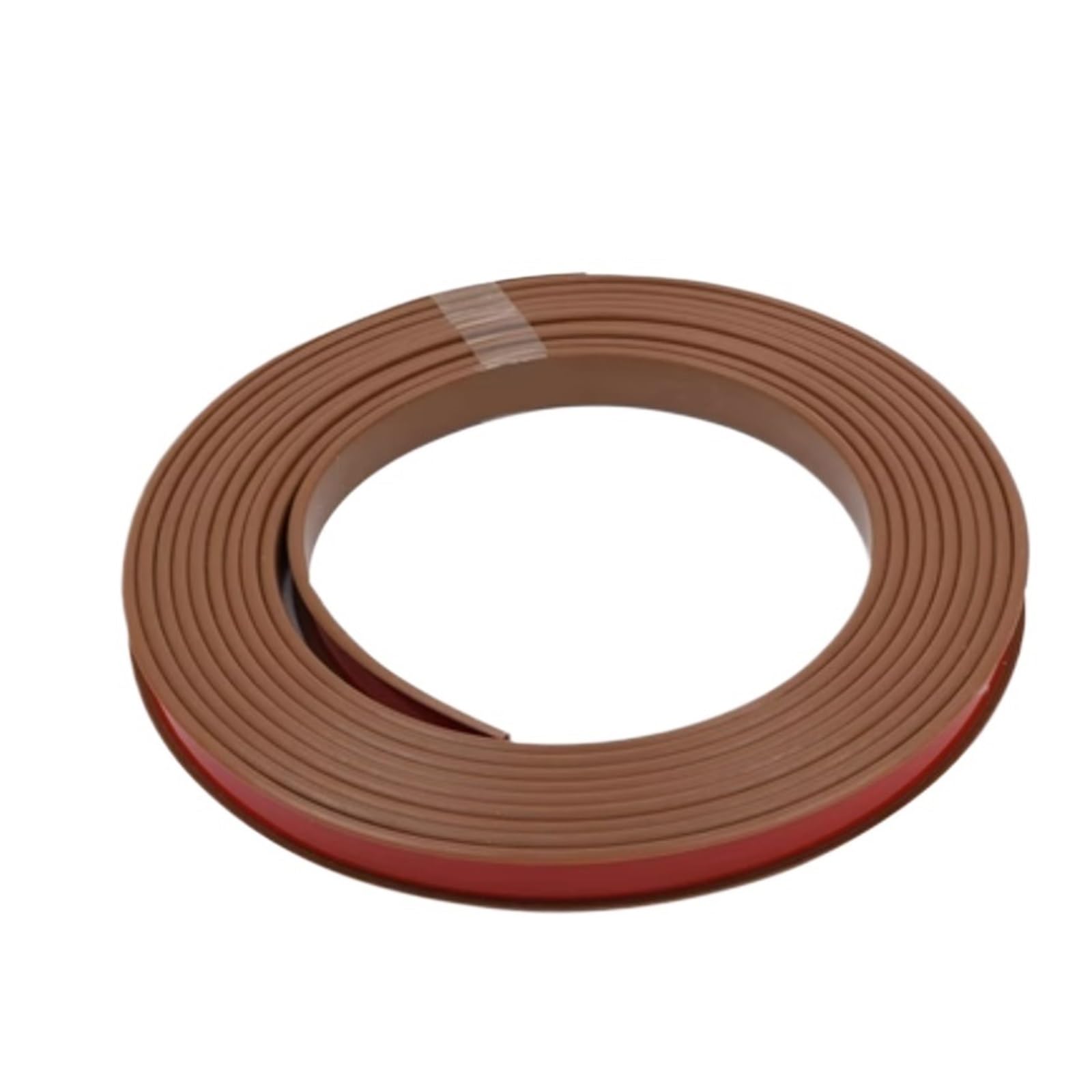 U-Shaped Channel 5M New U-shaped Edge Banding Cabinet Desktop Decorative Strip TPE Wood Furniture Protector Cover Home Decoration(Brown,12mm)