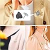 240 Pairs Rubber Blank Pin Backs Butterfly Clutch Backings Holder Tie Tacks Keepers Replacement with 9mm Length 10mm Width Lapel Enamel Pins for Craft Making #5