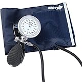 MABIS Caliber Series Palm Aneroid Adult Sphygmomanometer, Blue