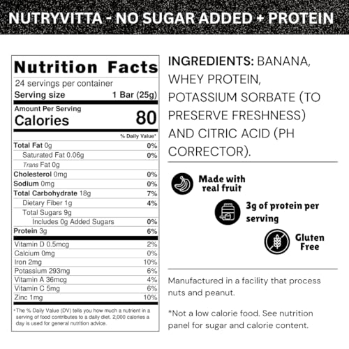 Barras de fruta con proteína whey sin azúcar Nutryvitta miniatura 2